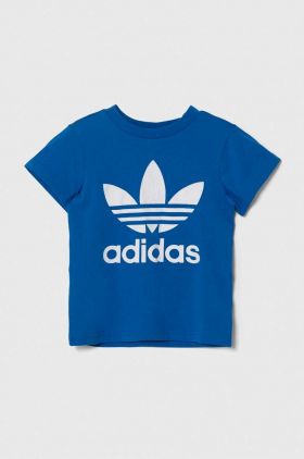 adidas Originals tricou de bumbac pentru copii TREFOIL TEE cu imprimeu