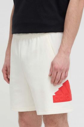 adidas pantaloni scurți bărbați, culoarea bej IR9167