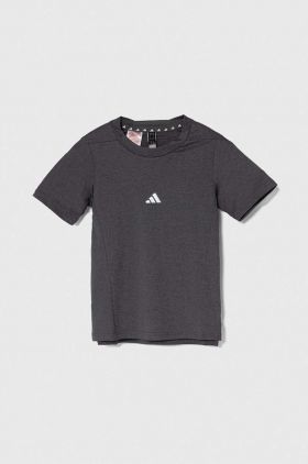 adidas tricou copii culoarea gri, cu imprimeu