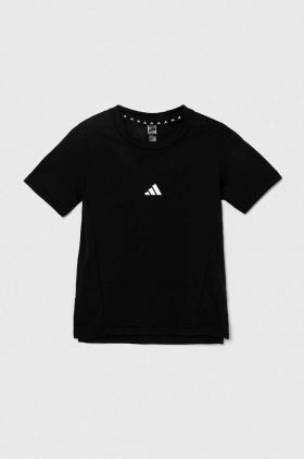 adidas tricou copii culoarea negru, cu imprimeu