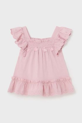 Mayoral bluza bebe culoarea roz, neted