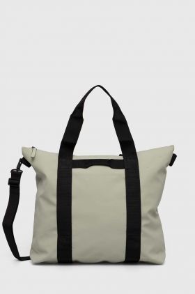 Rains geanta 14150 Tote Bags culoarea verde