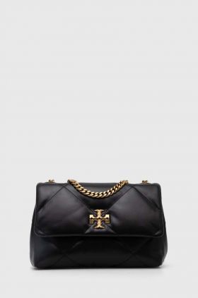 Tory Burch poseta de piele culoarea negru