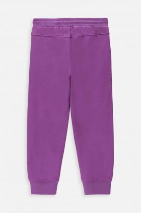 Coccodrillo pantaloni de trening pentru copii culoarea violet, neted