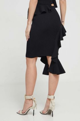 Moschino Jeans rochie culoarea negru, mini, mulata