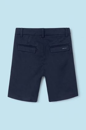 Mayoral pantaloni scurti copii slim culoarea albastru marin