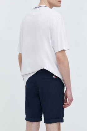 Tommy Jeans pantaloni scurți bărbați, culoarea bleumarin DM0DM18812