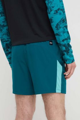 Under Armour pantaloni scurți de antrenament Project Rock culoarea turcoaz