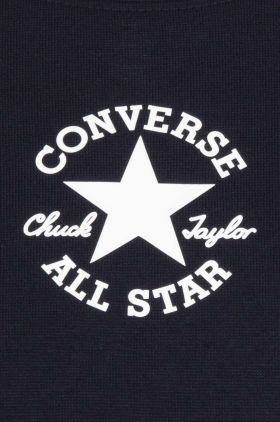 Converse tricou copii culoarea negru, cu imprimeu