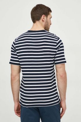 Pepe Jeans tricou din bumbac barbati, culoarea albastru marin, modelator