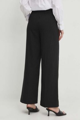 Answear Lab pantaloni femei, culoarea negru, lat, high waist