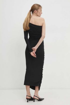 Answear Lab rochie culoarea negru, maxi, mulata