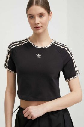 adidas Originals tricou femei, culoarea negru IY7062