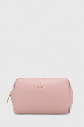 Furla punga cosmetice culoarea roz