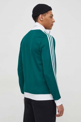 adidas Originals bluză bărbați, culoarea verde, cu imprimeu  IP0417