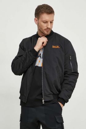 BALR. geaca bomber barbati, culoarea negru, de tranzitie