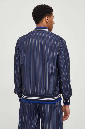 Fila geaca bomber barbati, culoarea albastru marin, de tranzitie