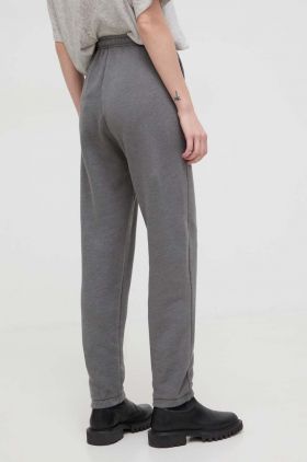 American Vintage pantaloni de trening culoarea gri, melanj