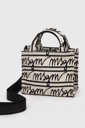 MSGM poșetă culoarea bej 3641MDZ78.659