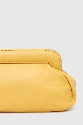 Gestuz poșetă piele culoarea galben 10908930