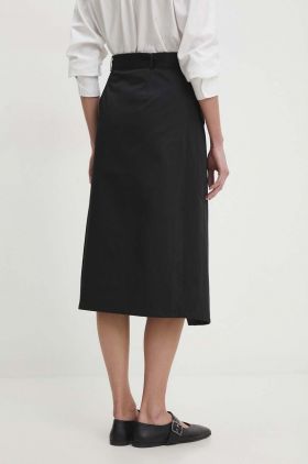 Answear Lab fusta culoarea negru, midi, evazati