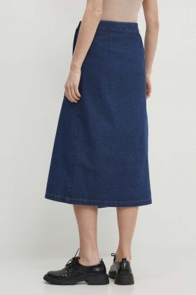 Answear Lab fusta jeans midi, evazati