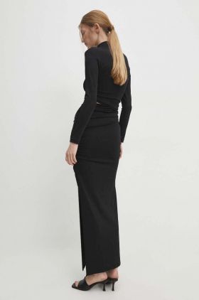 Answear Lab rochie culoarea negru, maxi, mulata