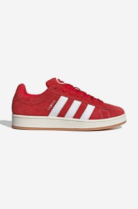 adidas Originals sneakers din piele întoarsă Campus 00S culoarea roșu, H03474 H03474-red