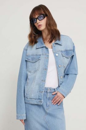 Chiara Ferragni geaca jeans femei, de tranzitie