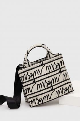 MSGM poșetă culoarea bej 3641MDZ78.659