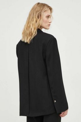 Day Birger et Mikkelsen sacou culoarea negru, un singur rand de nasturi, neted