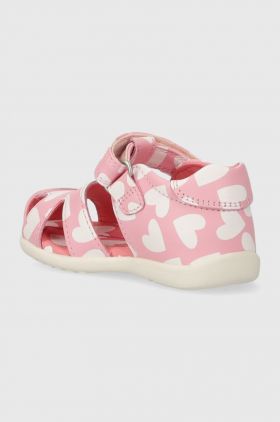 Agatha Ruiz de la Prada sandale din piele pentru copii culoarea roz