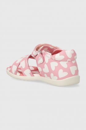 Agatha Ruiz de la Prada sandale din piele pentru copii culoarea roz