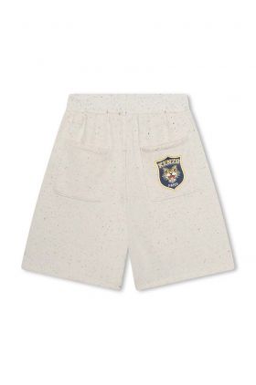 Kenzo Kids pantaloni scurti copii culoarea bej