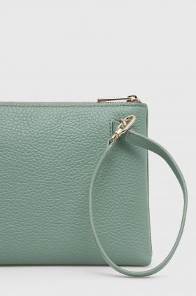 Furla poseta piele culoarea verde