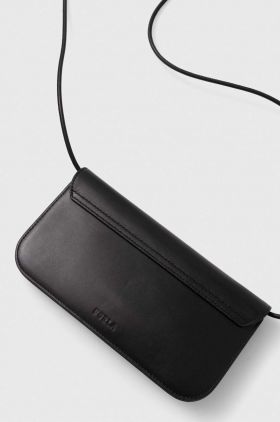 Furla poseta piele culoarea negru