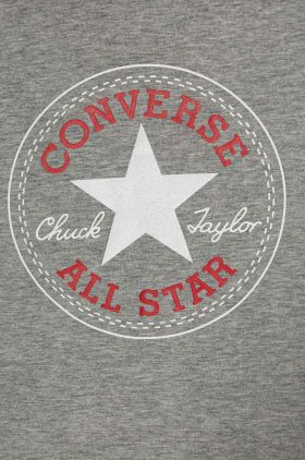 Converse tricou de bumbac pentru copii culoarea gri