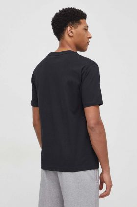 New Balance tricou din bumbac barbati, culoarea negru, cu imprimeu