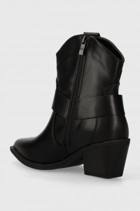 Answear Lab cizme femei, culoarea negru, cu toc drept