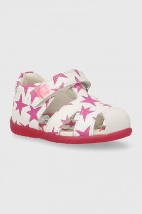 Agatha Ruiz de la Prada sandale din piele pentru copii culoarea alb