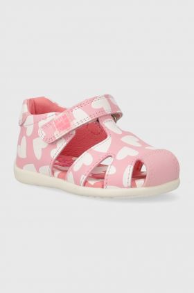 Agatha Ruiz de la Prada sandale din piele pentru copii culoarea roz