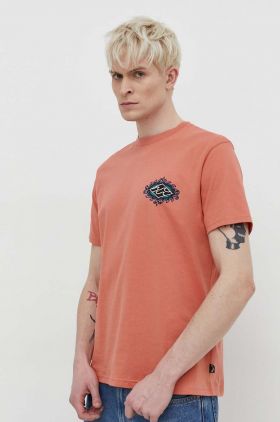 Billabong tricou din bumbac barbati, culoarea portocaliu, cu imprimeu