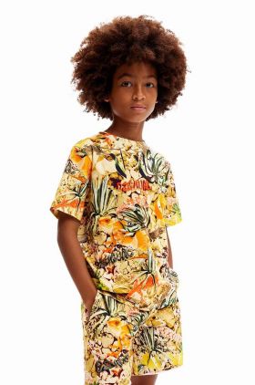 Desigual tricou de bumbac pentru copii modelator