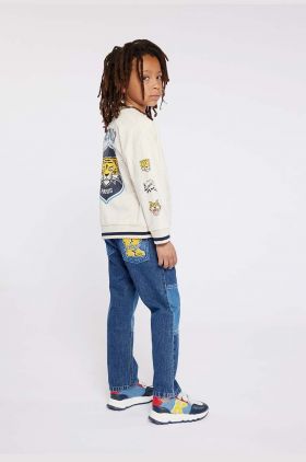 Kenzo Kids cardigan copii culoarea bej, light