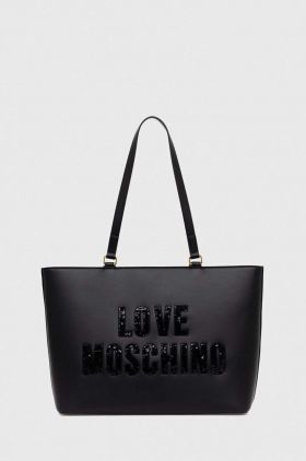 Love Moschino poseta culoarea negru