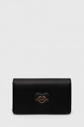 Love Moschino poseta culoarea negru