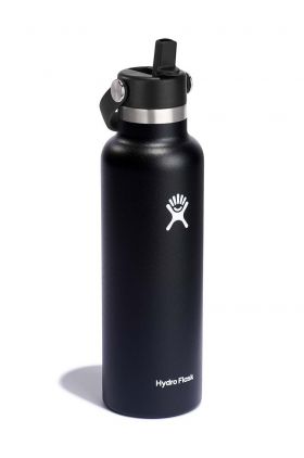 Hydro Flask sticla termica 21 Oz Standard Flex Straw Cap Black culoarea negru, S21FS001