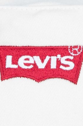 Levi's pălărie din bumbac pentru copii LAN LEVIS BATWING BUCKET CAP culoarea bej, bumbac