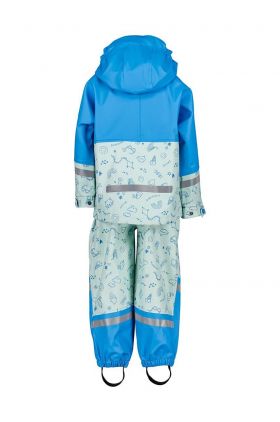 Didriksons salopeta copii WATERMAN PR KIDS 8 culoarea turcoaz