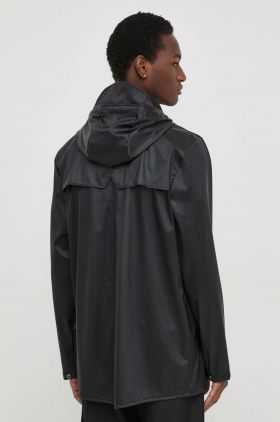 Rains geaca 12010 Jackets culoarea negru, de tranzitie